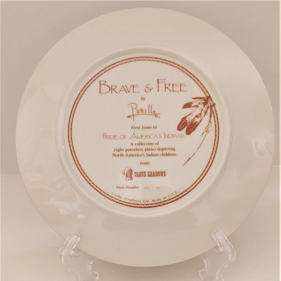 Brave and Free Perillo American Indian Children Vague Shadows - Picture 2 of 2